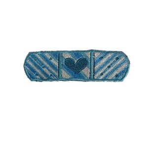 Dandy Flower Trash Clown-Core Artist Made Heart Bandaid Iron On Patch